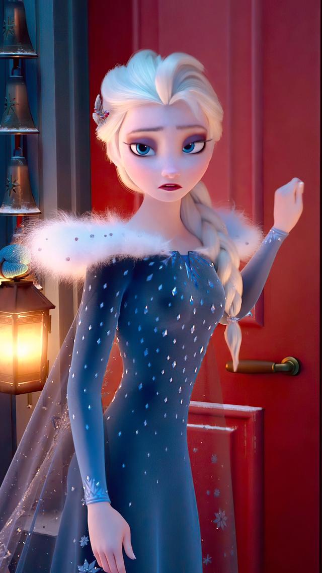 唯美风!艾莎女王和安娜公主!冰雪奇缘2 超清手机壁纸大图