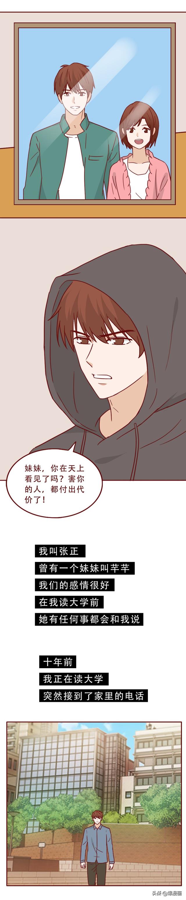 16岁的妹妹被同学侵犯,哥哥隐忍10年为其复仇,人性漫画