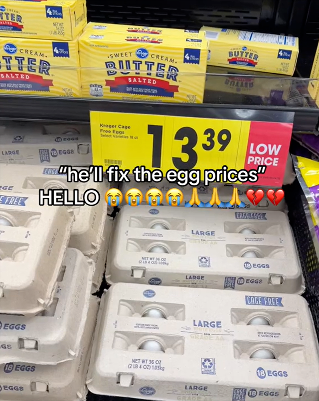 美国人连鸡蛋都吃不起了,一个七块钱?小偷不偷钱改偷鸡蛋了!