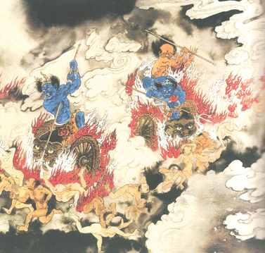 国画艺术家吴道子1200年前为保名誉，画神作地狱变相图