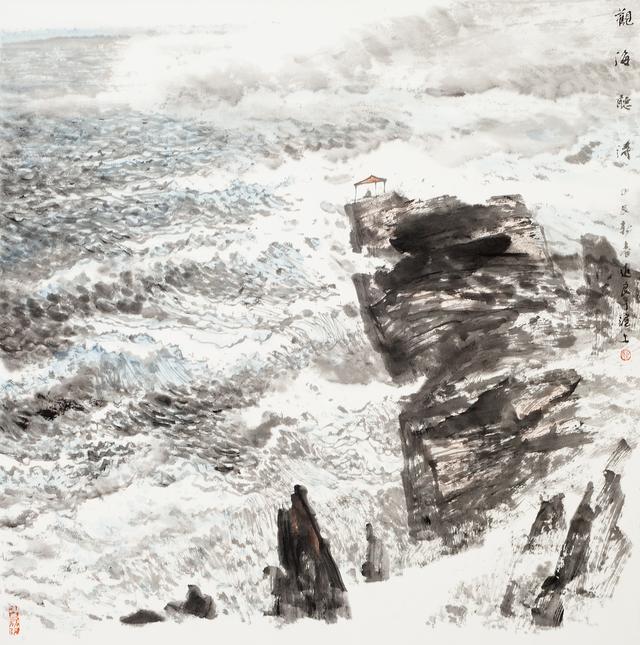 观画听涛，当今画坛“画海”第一人——马进良
