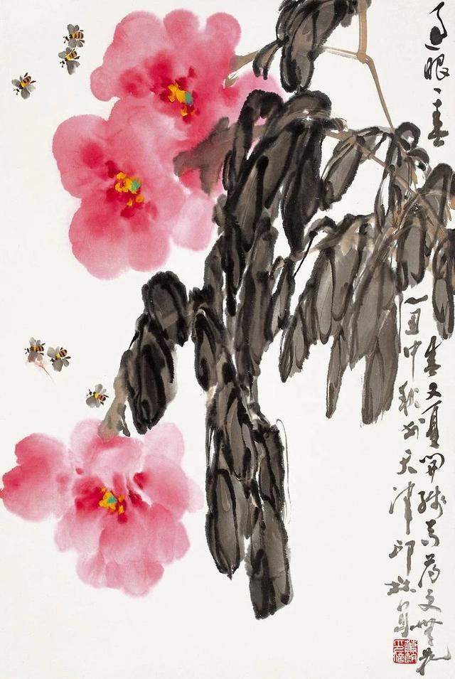 小写意大境界︱肖朗老先生的花鸟画作品