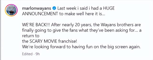 《惊声尖笑》系列重启 时隔20年韦恩斯兄弟回归