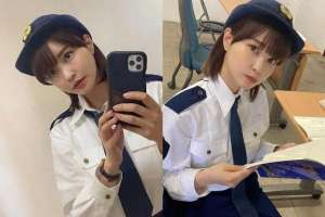 岸明日香(可爱女警照在网上疯传，原来是她)