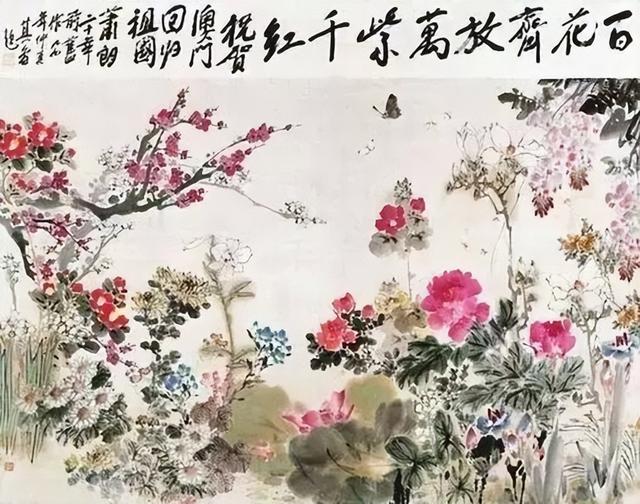 小写意大境界︱肖朗老先生的花鸟画作品