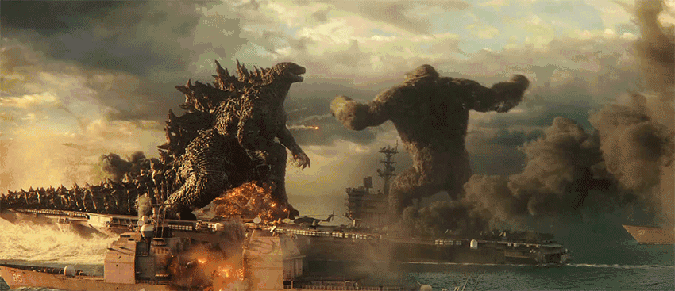 哥斯拉VS金刚两王相见痛下狠手，劲爆爽脆的“怪兽宇宙”