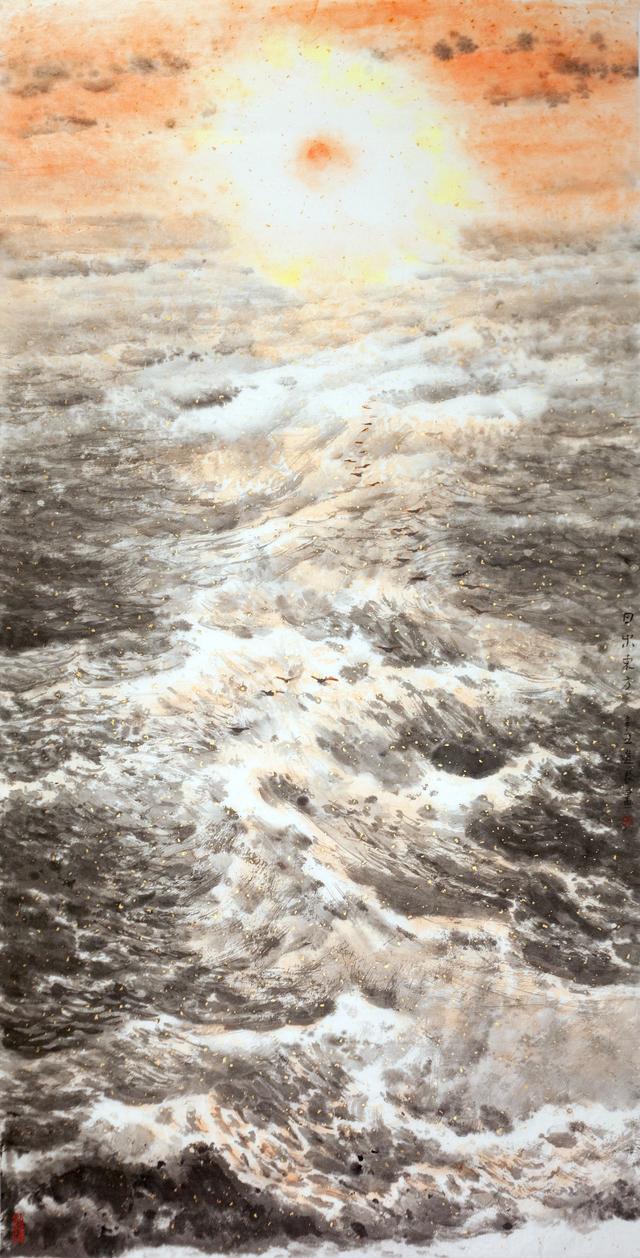 观画听涛，当今画坛“画海”第一人——马进良