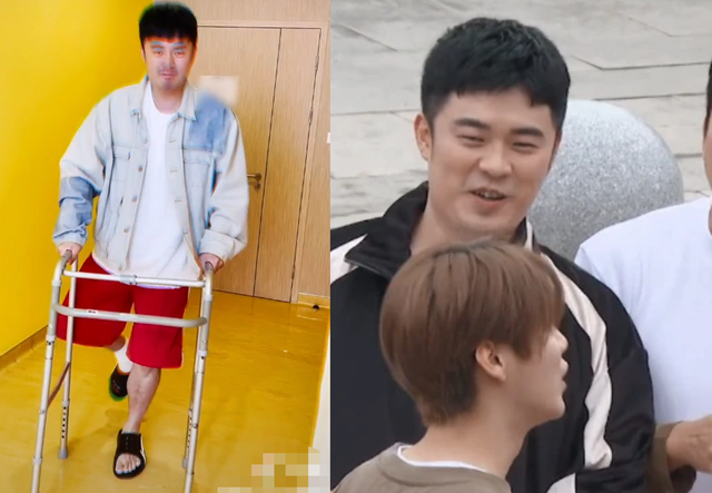 35岁陈赫手术后顺利出院！单腿蹦跳显滑稽，胡子拉碴脸消瘦不少