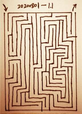 自己画一个迷宫(202081原创手绘迷宫)