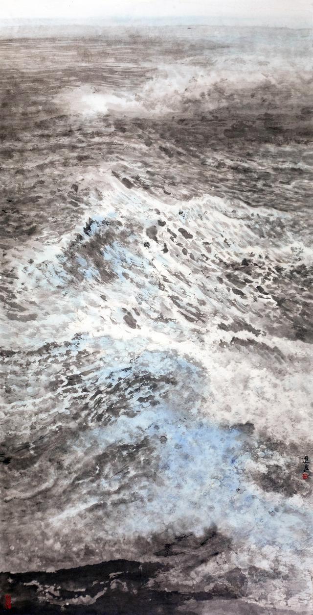 观画听涛，当今画坛“画海”第一人——马进良