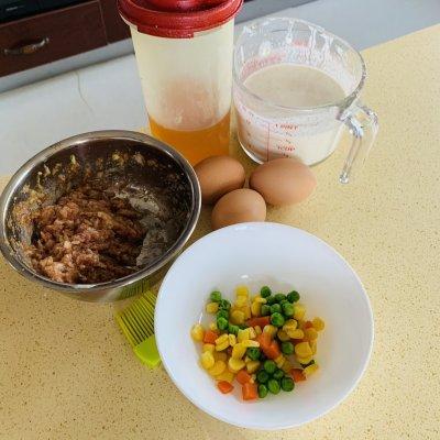 营养美味，充满幸福感的早餐肉蛋堡