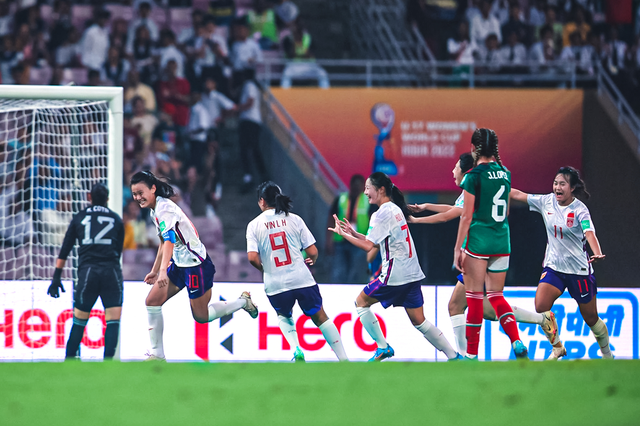 U17女足世界杯-中国2-1墨西哥迎开门红，乔睿琪点射余星悦建功