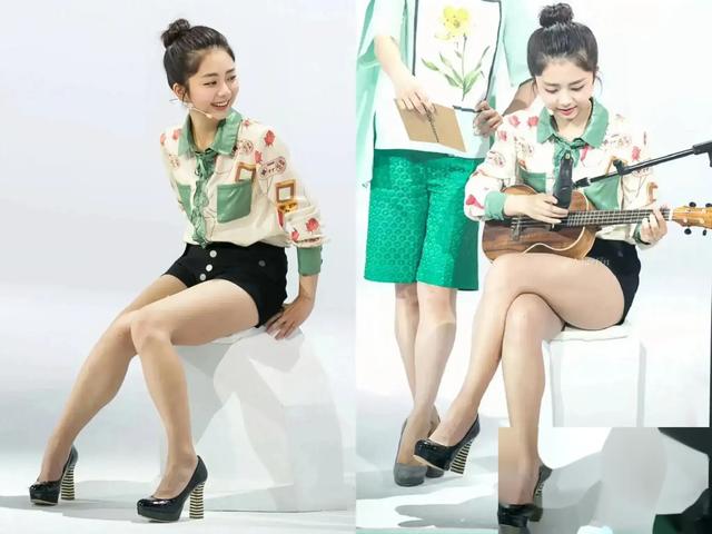 关晓彤这是怎么了？尝试全套黑色蕾丝，努力证明自己的性张力