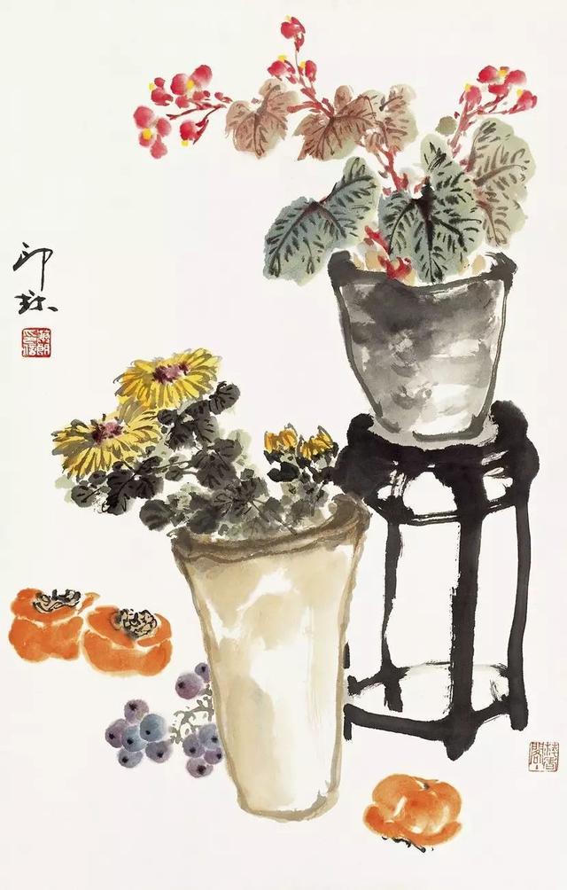 小写意大境界︱肖朗老先生的花鸟画作品