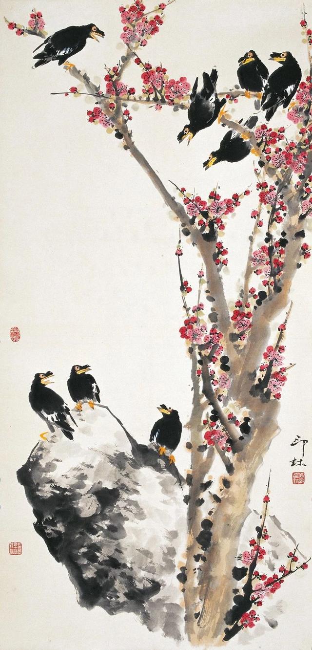 小写意大境界︱肖朗老先生的花鸟画作品