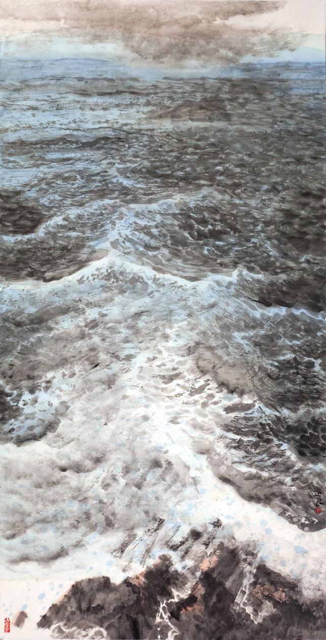 观画听涛，当今画坛“画海”第一人——马进良