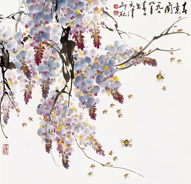 小写意大境界︱肖朗老先生的花鸟画作品