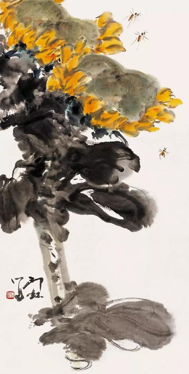 小写意大境界︱肖朗老先生的花鸟画作品