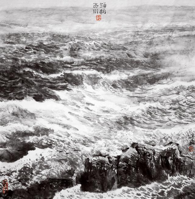 观画听涛，当今画坛“画海”第一人——马进良