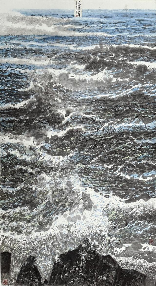 观画听涛，当今画坛“画海”第一人——马进良