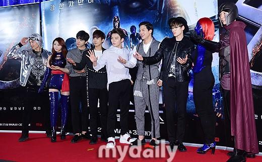 [MD PHOTO] 韩国偶像组合TEEN TOP参加《X战警：天启》宣传活动