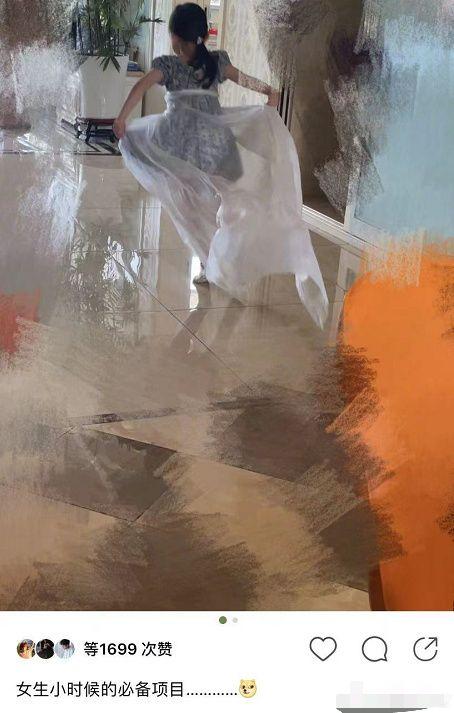 孙怡离婚后首晒女儿，大福家中奔跑扮仙子，孙怡户外开心玩耍