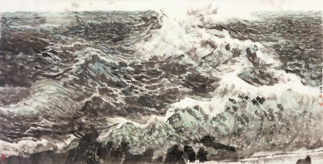 观画听涛，当今画坛“画海”第一人——马进良