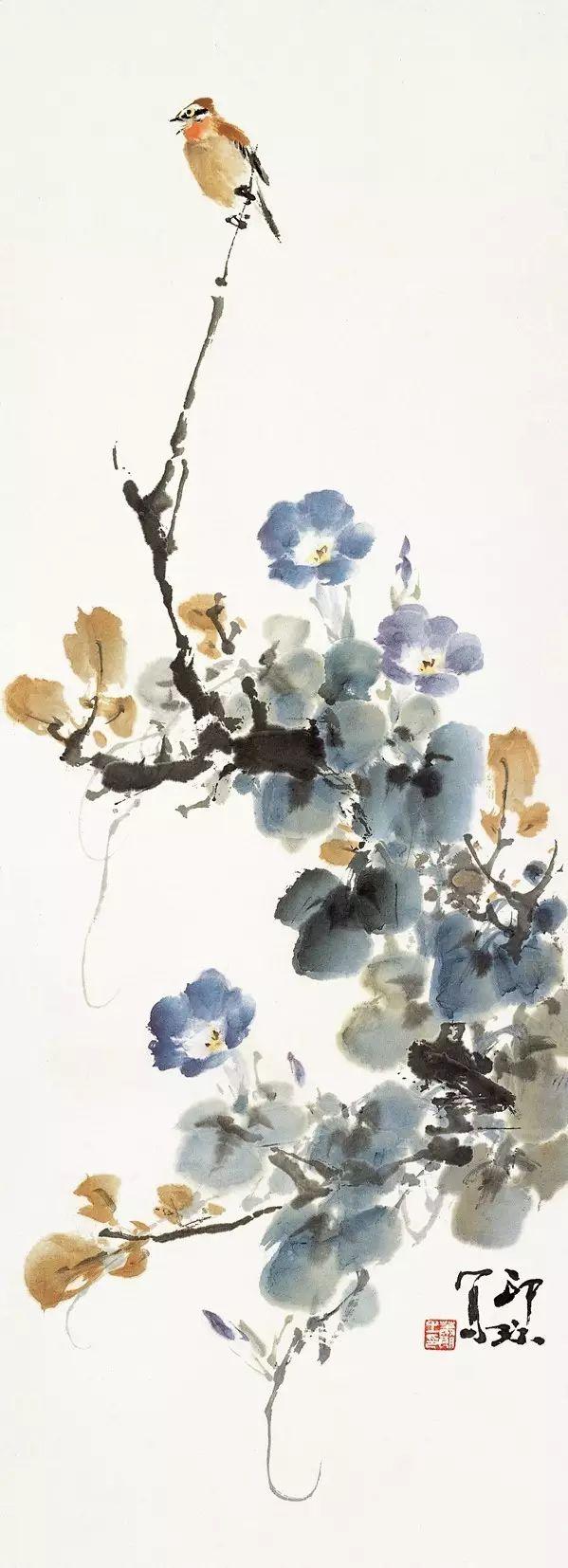 小写意大境界︱肖朗老先生的花鸟画作品