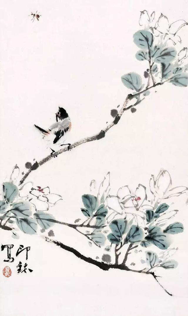 小写意大境界︱肖朗老先生的花鸟画作品