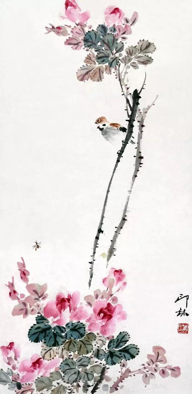 小写意大境界︱肖朗老先生的花鸟画作品