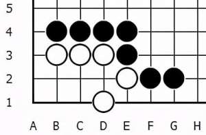 猪嘴(围棋经典死活常型——“大猪嘴”、“小猪嘴”)