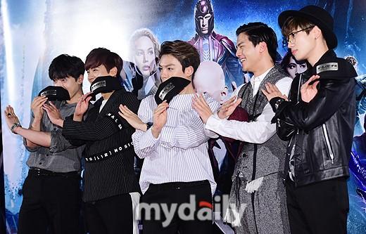 [MD PHOTO] 韩国偶像组合TEEN TOP参加《X战警：天启》宣传活动