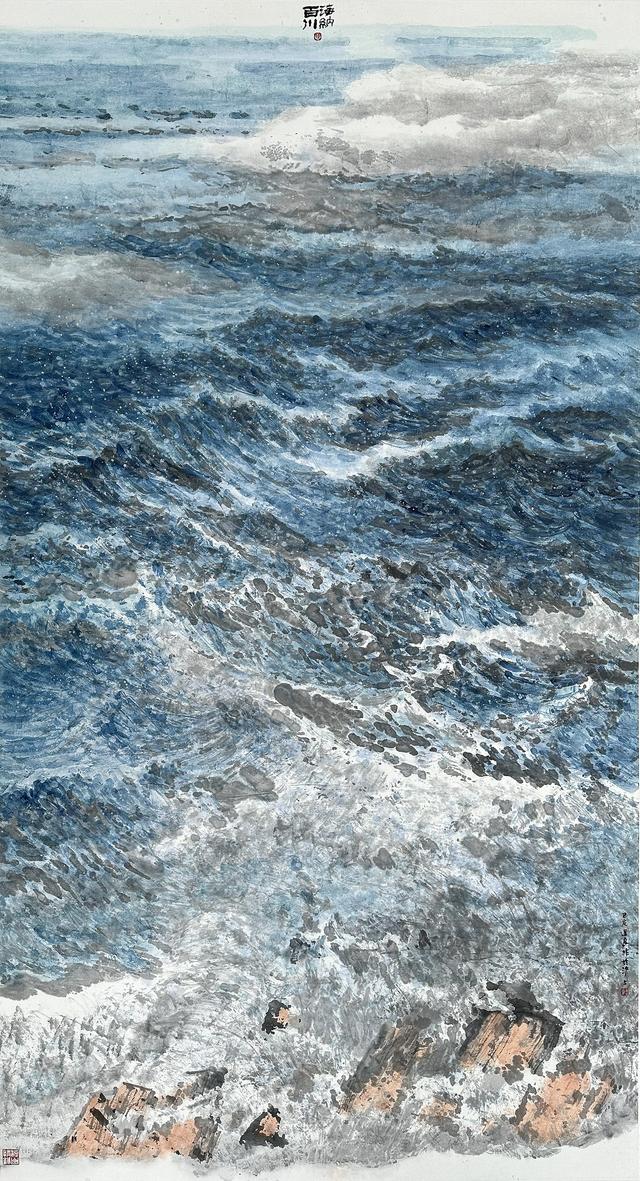 观画听涛，当今画坛“画海”第一人——马进良