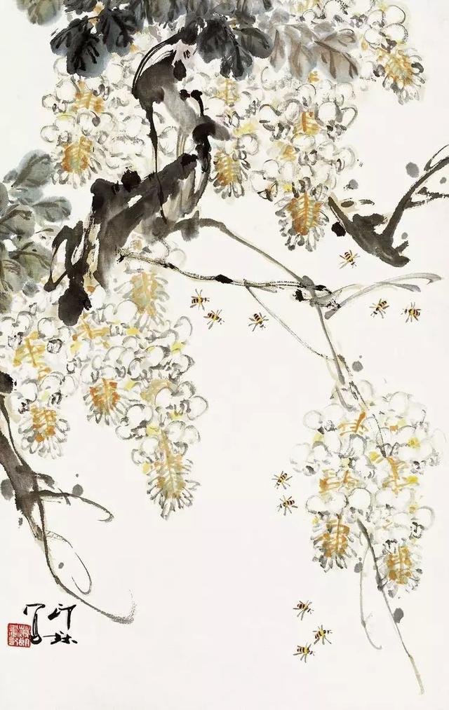 小写意大境界︱肖朗老先生的花鸟画作品