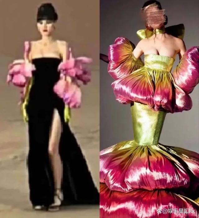 陈采尼敦煌沙漠大秀被指抄袭，冲上热搜！网友：“东拼西凑的设计真的能称为高级时装？”