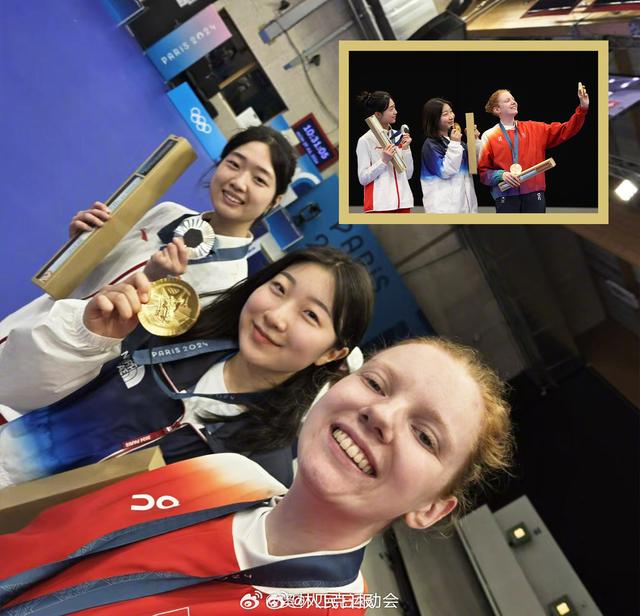 笑着站在一起！奥运领奖台上的自拍好有爱