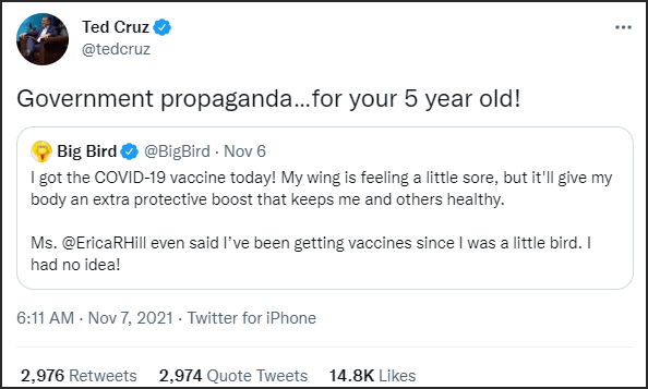 这只“鸟”宣布打完疫苗后，美国有人不高兴了