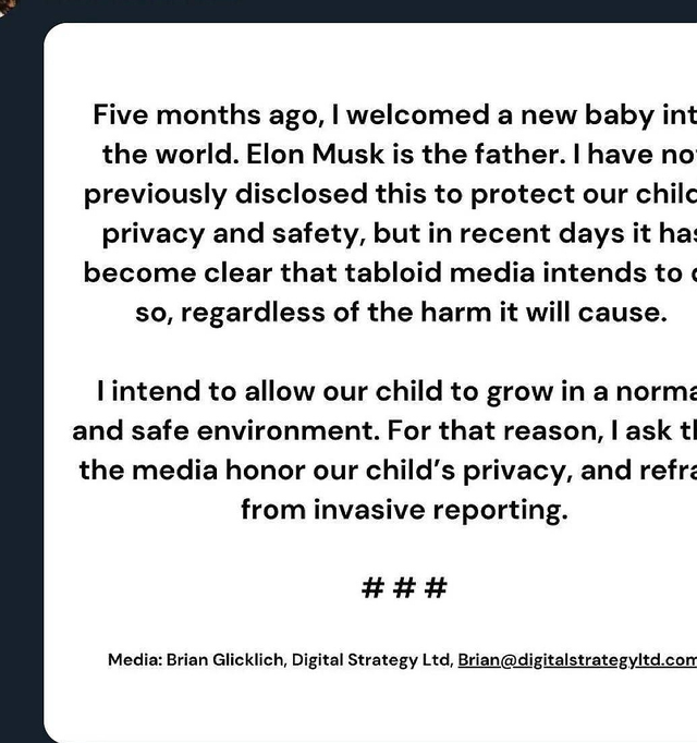 马斯克再添新丁，网红女作家阿什莉自曝喜讯，笑容神似前妻引热议