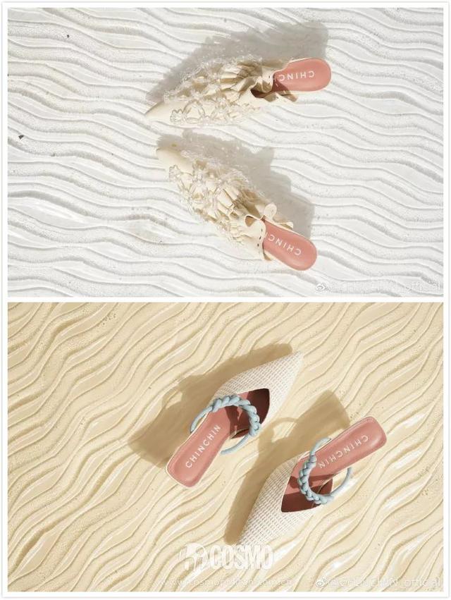 拖鞋要带点跟才好看