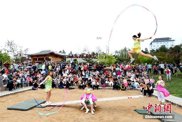 摔跤 跳板 荡秋千:延吉朝鲜族花样民俗庆端午