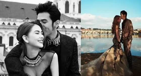 “四爷”“若曦”现代婚纱照曝光 还有那个抢镜的打底裤你给几分