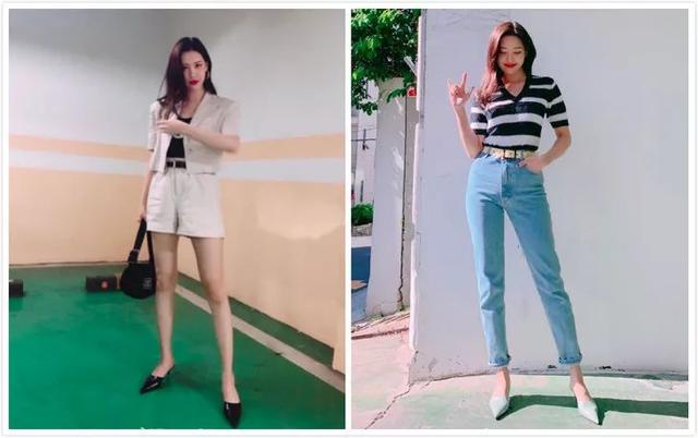 拖鞋要带点跟才好看