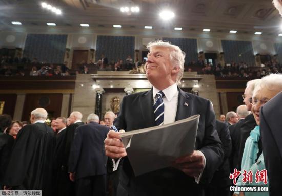 外媒：特朗普国会演讲比奥斯卡收视人数多1000万