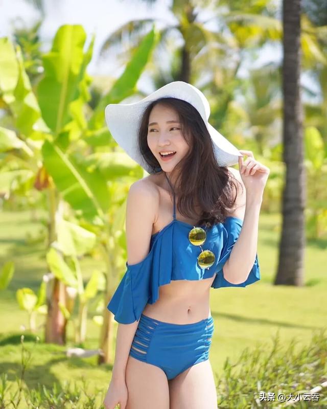 TVB一线主持女友三点式泳衣索到爆，样靓身材正，不出道好浪费