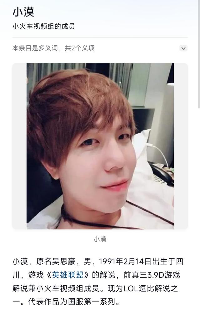 曝游戏主播小漠偷税，通报罚款476万，曾解说“国服第一系列”