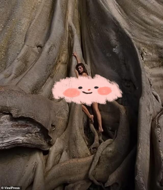 印尼女商人赤身与巴厘岛700岁圣树合照,被逮捕,步俄网红后尘