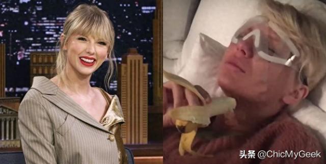 泰勒·斯威夫特被亲妈出卖，边哭边吃香蕉视频曝光，吓到花容失色