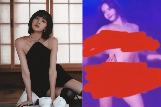 Lisa出席疯马秀，VIP可以竞价抚摸，疑似还有“无裤”高抬腿动作