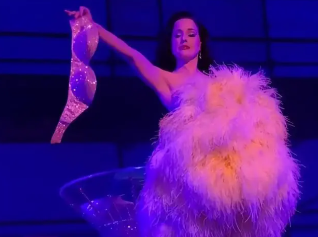 Lisa出席疯马秀，VIP可以竞价抚摸，疑似还有“无裤”高抬腿动作