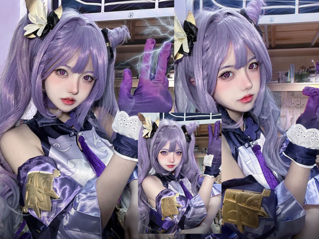 原神：7位女玩家cos刻晴对比！御姐vs傲娇型，你最喜欢哪一位？